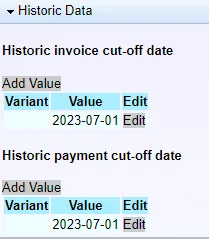 Cut-Off Dates