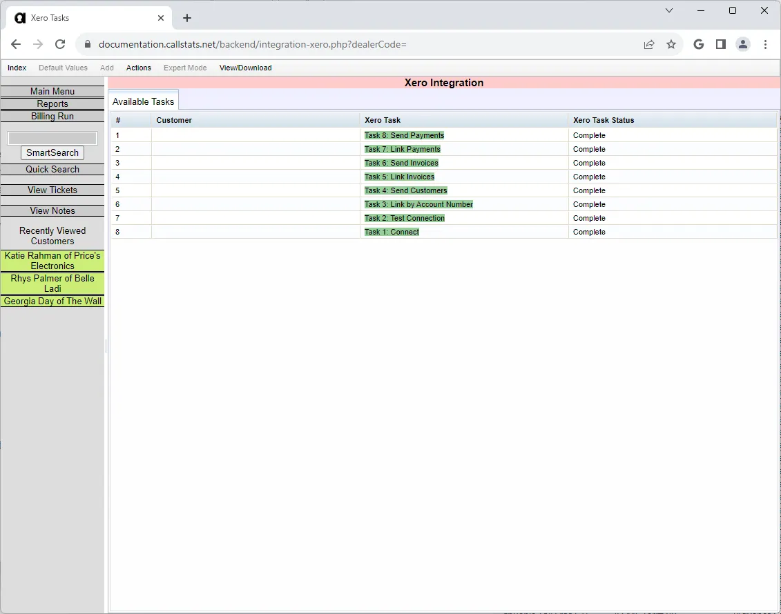 Xero Setup Complete