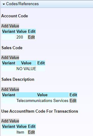Multiple Line Items Configuration