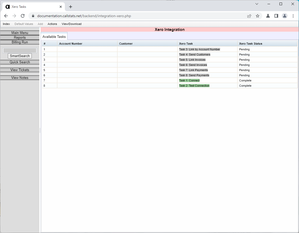 Xero Connection Live
